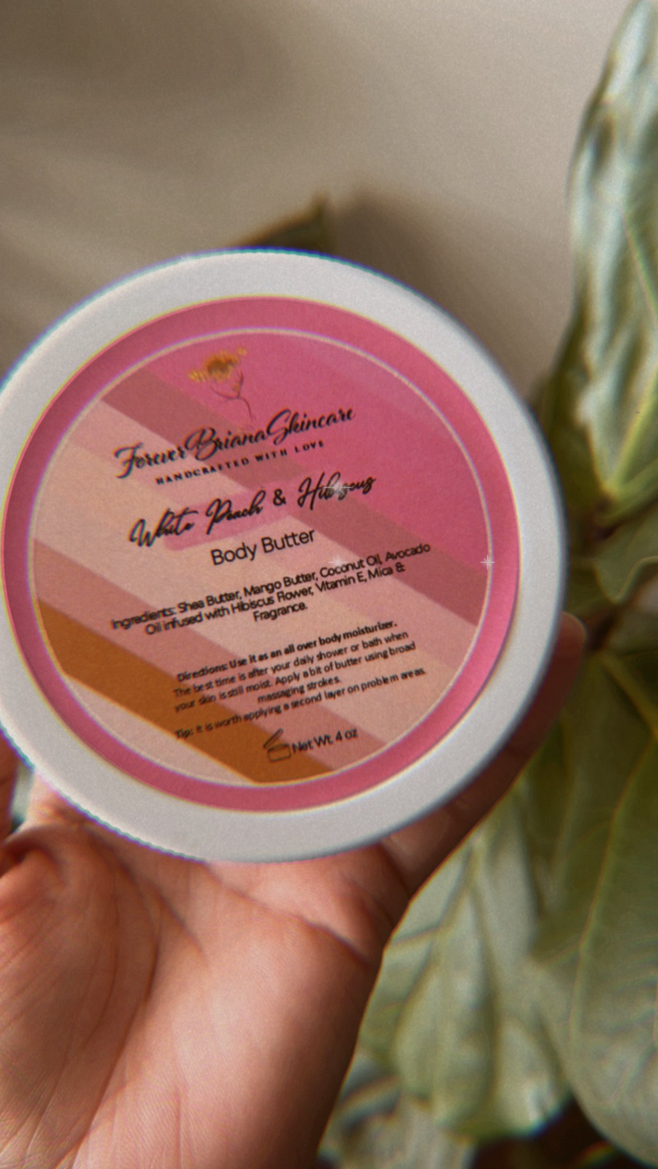 White Peach & Hibiscus Body Butter